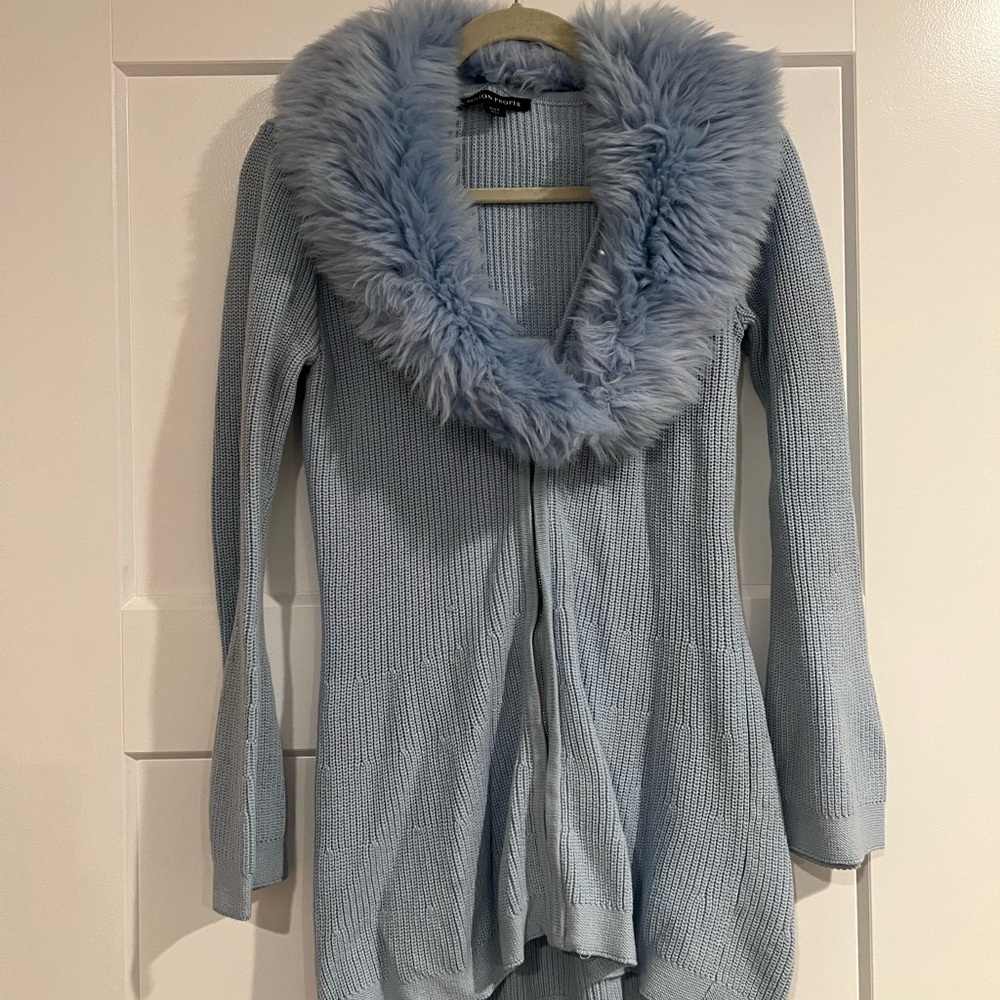 faux fur sweater